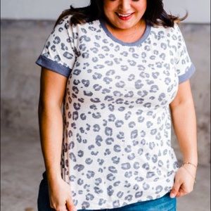 Blue Leopard Tee